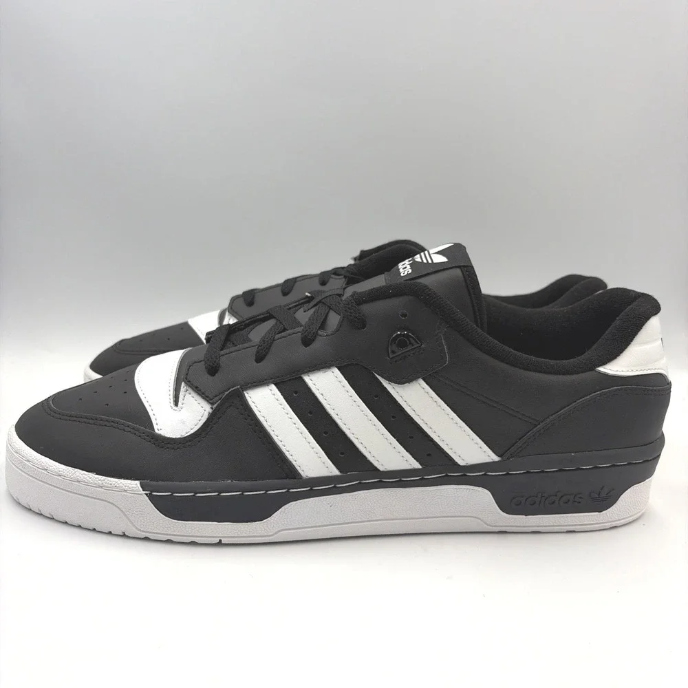 Adidas Rivalry Low Black White Mens Size 16 FZ6327 Casual Sneakers Shoes